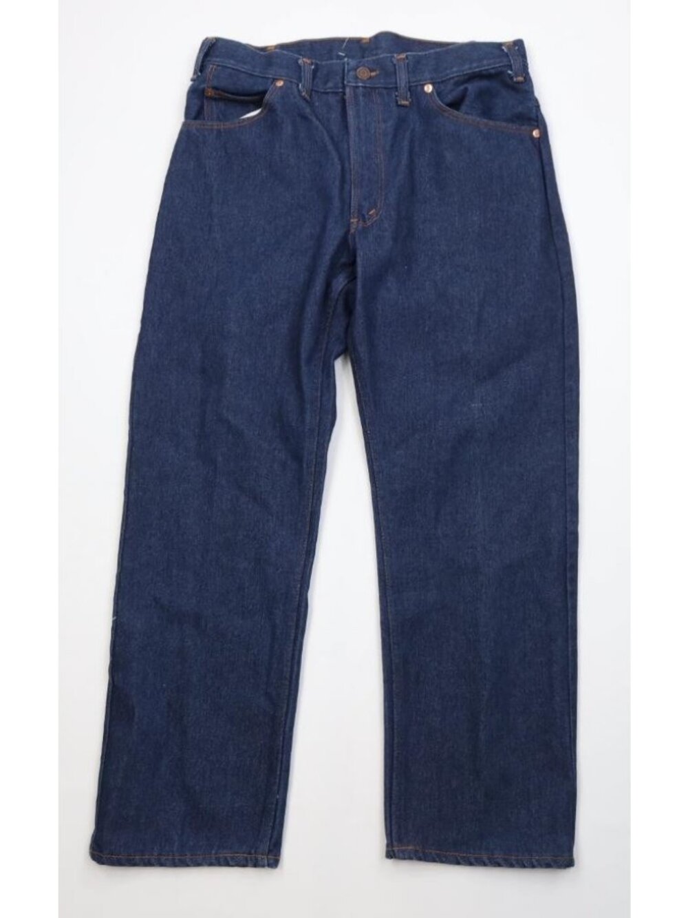 Vintage 70s 80s Streetwear Mens 34x28 Faded Straight Leg Denim Jeans Blue Cotton